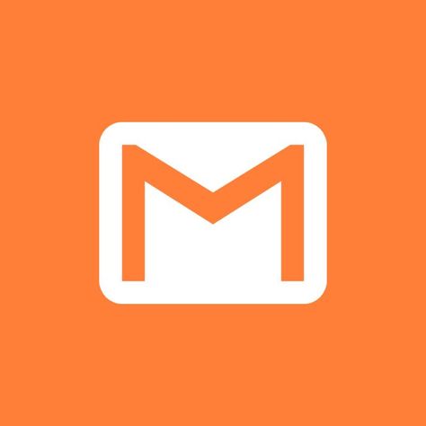 Orange Gmail Icon, App Icon Orange, Gmail App Icon, Gmail Icon, Orange Icon, Orange Icons:), Icons For Iphone, Orange Logo, Messenger Logo