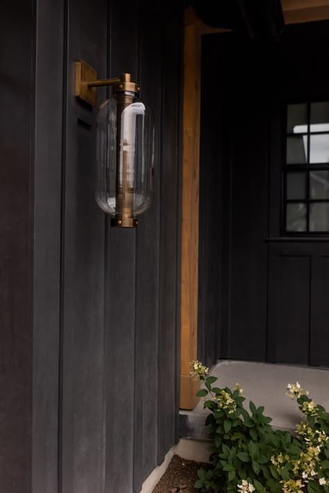 Troy Lighting - B7031-PBR - One Light Wall Sconce - Atwater - Vintage Brass — Lighting Design Store Outdoor Sconces Front Door, Led Lights Living Room, Led Lights Living, Exterior House Lights, Wall Design Home, Room Wall Design, Modern Wall Lamps, Front Door Lighting, Front Porch Lighting