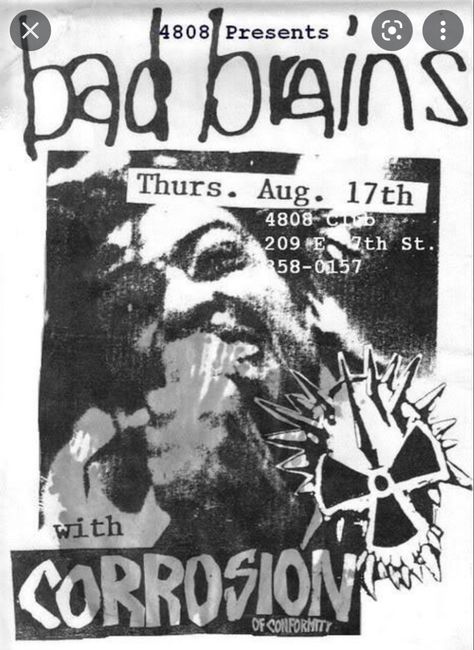 Bad Brains Poster, Bad Brains, Bad Brain, Digital Detox, Crafts Workshop, Band Posters, Graphic Poster, Art Direction, Poster Wall