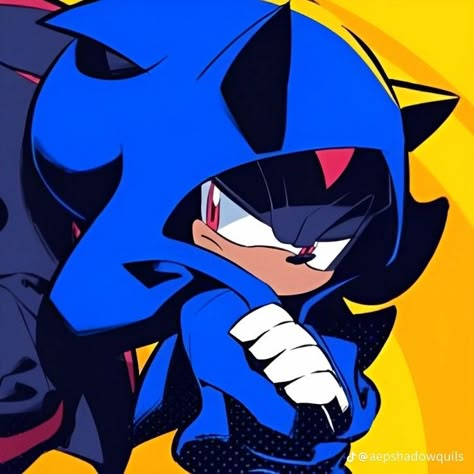 Sonic Dash, Shadow Sonic, Sonic Funny, Sonic Fan Characters, Blue Hedgehog, Aesthetic Grunge Outfit, Sonic And Shadow, Matching Wallpaper, Sonic Fan Art