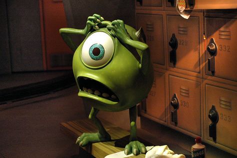 Baby Mike Wazowski, Getting Rejected, Monsters Inc University, Pixar Characters, Mike Wazowski, Monster University, Roblox Memes, Pixar Movies, Funny Profile Pictures