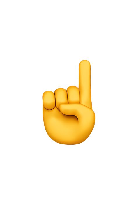 The emoji ☝️ depicts a single index finger pointing upwards. The finger is shown in a vertical position, with the tip pointing directly upwards. The finger is typically depicted in a neutral skin tone, but the specific shade may vary depending on the platform or device being used. The background of the emoji is usually transparent or white. Ios Hand Emoji, Finger Emoji Hands, Nerd Emoji With Finger Up, Pointing Finger Emoji, Point Emoji, Pointing Emoji, Emoji Ip, Finger Emoji, Ios Emojis