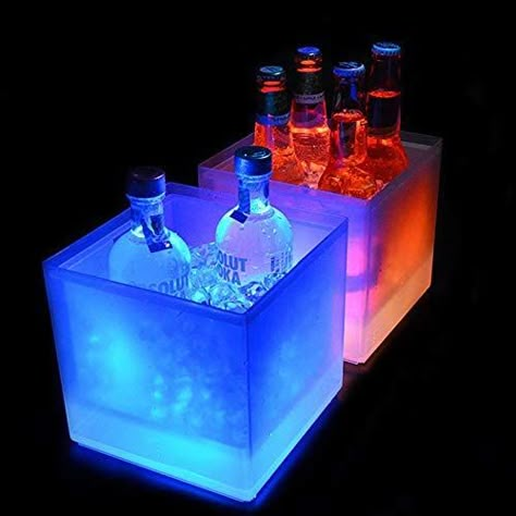 Party Ice Bucket, Nightclub Lighting, Beer Bucket, Waterproof Led Lights, Nightclub Design, Ice Wine, Wine Bucket, Nightclub Bar, Beer Cooler