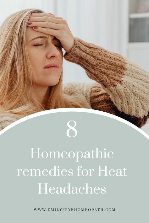 Homeopathy is wonderful for treating headaches caused by different reasons including that of heat. It works effectively to relieve acute episodes of heat headaches and migraines from heat and helps people who are sensitive to heat. Additionally, it helps by gradually reducing the intensity and frequency of these types of headaches. The best part of opting for homeopathy is that homeopathic medicines work most naturally and there are no side effects of these medicines. Headache Causes, Constant Headaches, Headache Types, Homeopathic Medicine, Feeling Hot, Homeopathic Remedies, How To Cook Eggs, Homeopathy, Migraine