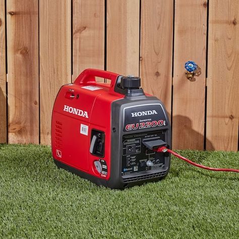 Honda Eu 2200-Watt Inverter Generator in the Inverter Generators department at Lowes.com Suitcase Design, Portable Inverter Generator, Summer House Garden, Inverter Generator, Work Home, Military Discounts, Generators, Fuel Efficient, Summer House