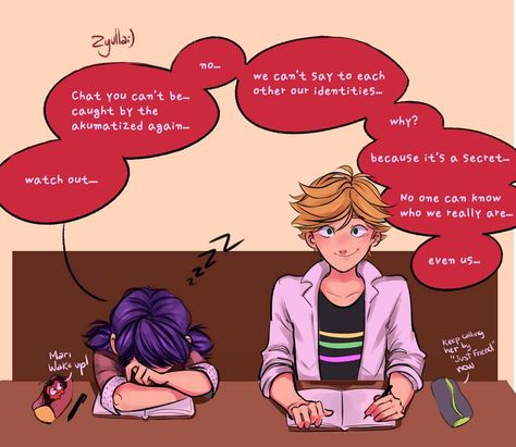 aaaand that's why they can't sit together ㅡ ㅡ ㅡ ㅡ ㅡ ㅡ #miraculous #MLS3Spoilers #illustration #comic #miraculousladybug #ladybug #chatnoir… Comics Ladybug, Sleep Talking, Marinette Et Adrien, Miraculous Ladybug Memes, Miraculous Ladybug Wallpaper, Miraculous Ladybug Fanfiction, Marinette And Adrien, Miraculous Ladybug Movie, Miraculous Ladybug Fan Art