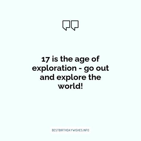 If you're looking for the perfect way to celebrate a special 17th birthday, look no further than these 17 inspiring quotes. Each one has been speciall... | # #BirthdayWishes Check more at https://www.ehindijokes.com/inspiring-quotes-happy-17th-birthday/ 17th Birthday Quotes, Meaning Quotes, 17 Birthday, Birthday Look, Happy 17th Birthday, Meant To Be Quotes, Quotes Happy, 17th Birthday, Geometric Art Prints