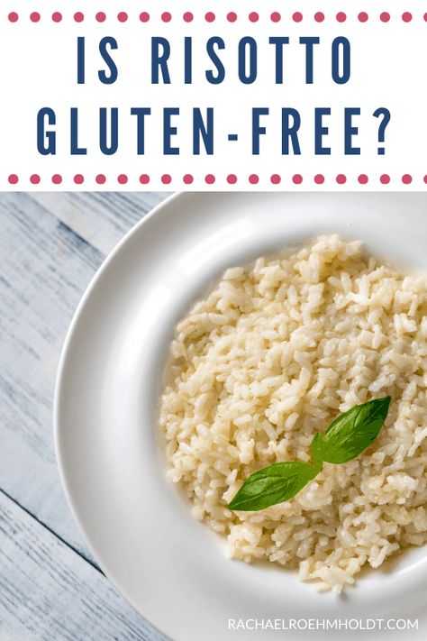 Are you a fan of rich creamy risotto? Find out if this popular Italian rice dish is safe for a gluten-free diet! Gluten Free Risotto Recipes, Healthy Risotto Recipes Clean Eating, Gf Risotto, Gf Df Risotto, Healthy Arborio Rice Recipes, Rice Cooker Risotto, Dairy Free Risotto, What Is Risotto, Italian Rice Dishes