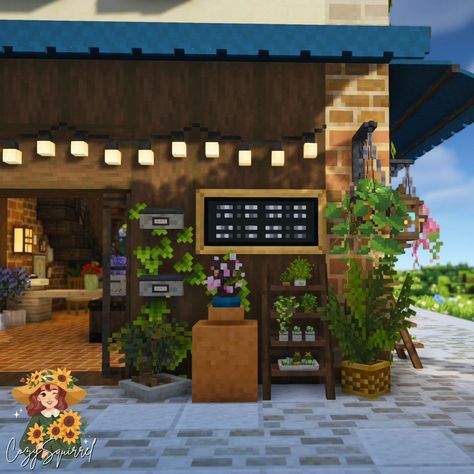 And finally some exterior stills of my little cozy flower cafe I built ❤️ Cafe Bloom Version: Java 1.20.1 Texture: Mizuno's 16 Craft Shader: BSL Resources: 🌼Mizuno's 16 Craft CIT 🌼Hananacraft 🌼Kaydicraft 🌼Garden Breeze 🌼Maeflowers 🌼Ghoulcraft #minecraft #aesthetic #cottagecore #minecraftaesthetic #aestheticminecraft #mizunos16craft #minecrafttexture #hananacraft #minecraftbuildideas #cozygaming #cozysquirrelyt #minecraftbuilds #minecraftbuilders #minecraftinstagram #minecraftideas #inspi... Ghoulcraft Minecraft, Mizunos 16 Craft Builds, Minecraft Aesthetic Cottagecore, Minecraft Cafe Build, Garden Minecraft, Minecraft Aesthetic, Flower Cafe, Sims Ideas, Aesthetic Cottagecore