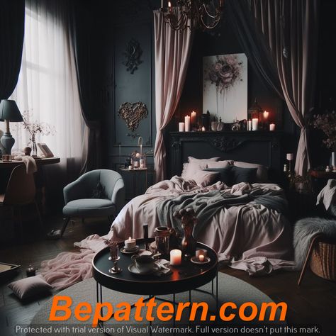 Chic Noir: Stylish Dark Home Decor Trends 2024
Bepattern.com Moody Feminine Bedroom, Bedroom Witchy, Moody Feminine, Dark Feminine Bedroom, Black Bedrooms, Feminine Era, Forest Bedroom, Cozy Fall Bedroom, Moody Bedroom