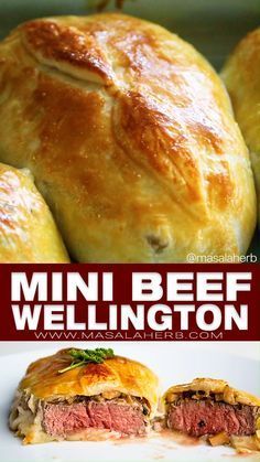 Individual Wellington, Individual Beef Wellington Recipe, Individual Beef Wellington, Mini Beef Wellington, Wellington Recipe, Recipe Thanksgiving, Beef Wellington Recipe, Easter Dinner Recipes, Beef Wellington