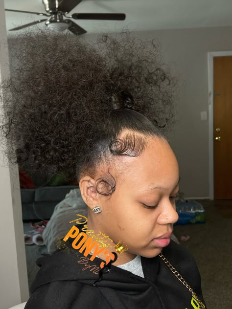 Poofy Ponytail Hairstyles For Black Women, High Pom Pom Ponytail, High Puffy Ponytail, High Puff Ponytail Weave, High Short Ponytail, Curly Ponytail Weave High, High Poofy Ponytail, Fluffy Ponytail Black Women, Pom Pom Hairstyle