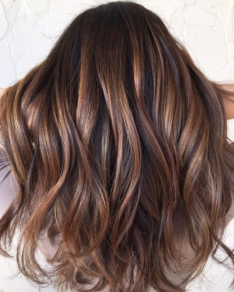 Brown Hair With Balayage Highlights Tiger Eye Hair Color, Light Brown Hair Shades, Tiger Eye Hair, Warm Hair Color, Brown Hair With Caramel Highlights, Rambut Brunette, Caramel Hair, Caramel Highlights, Brunette Balayage Hair