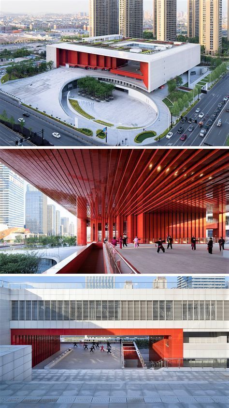 China Building, Culture Center, Architectural Orders, مركز ثقافي, Contemporary Building, Desain Lanskap, Cultural Architecture, Commercial Architecture, Education Architecture