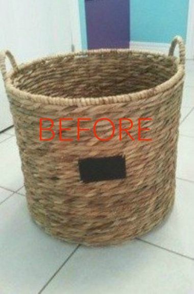 Make Wicker Trendy Again With These Brilliant Ideas Wicker Planter Ideas, Paint Baskets Wicker Diy, Painted Wicker Chairs Ideas, Painting Baskets Wicker, Large Basket Decor Ideas, Wicker Basket Ideas, Painting Wicker Baskets, Wicker Basket Makeover, Wicker Basket Decor Ideas