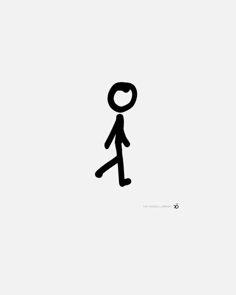 #stickfigure walking casually  #linedrawing #handdrawn #freeSVGdownload Doodles Stickman, Walking Doodle, Walking Tattoo, Walking Sketch, Walking Drawing, People Doodles, Drawing Ideas Easy Doodles, Casual Poses, Small Henna Designs