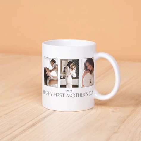 Gifts For New Mom, Personalized Photo Mugs, Photo Cup, Mothers Day Pictures, Picture Mugs, Custom Photo Mugs, Black Tissue Paper, Mom Pictures, First Mothers Day Gifts