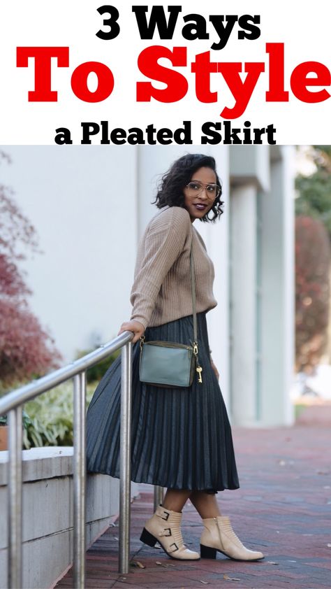 Gray Pleated Skirt Outfit Winter, Pleated Skirt And Sweatshirt Outfit, Tops For Pleated Skirts, Pleated Skirt Midsize, Pleated Skirt Outfit Formal, Gray Pleated Skirt Outfit, Pleated Skirt Outfit Winter, Pleated Skirt Outfit Plus Size, Pleated Skirt Outfit Fall