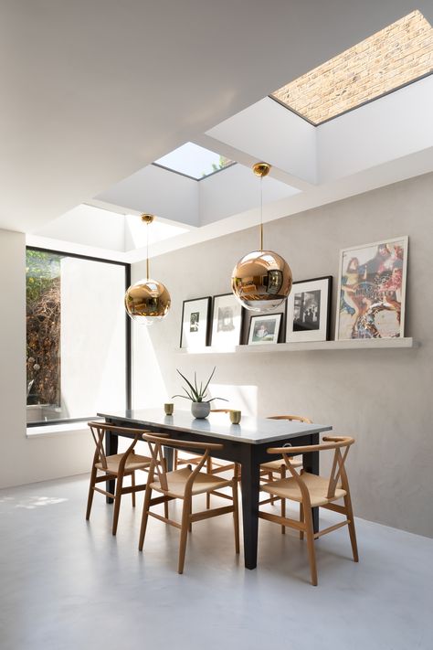 Skylights - ideas and inspiration - Design for Me Turner Architects, Side Return Extension, Kitchen Diner Extension, Skylight Design, Home Extension, Skylight Kitchen, Terrace Kitchen, Holland House, Townhouse Interior