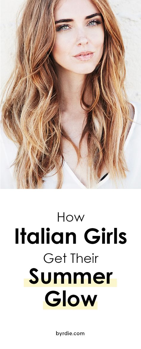 Italian women agree: This is the secret to bronzy summer skin Italian Makeup, Italian Beauty Secrets, French Beauty Secrets, Italian Hair, Korean Beauty Secrets, Italian Beauty, French Beauty, Summer Skincare, Summer Skin