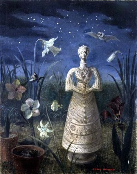 "Spanish Lady" by Tirzah Ravilious née Garwood, 1951 (oil on canvas) Tirzah Garwood, Tasha Tudor Illustrations Secret Garden, Eric Ravilious, Night Hawk, Art Images Pictures, John Atkinson Grimshaw Fairy, Licensing Art, Edmund Dulac Mermaid, Celestial Boho