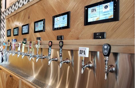 PourMyBeer: Discover These Self-Serve Walls of Wine and Craft Beer Beer Tap Wall, Apple Pie Cocktail, Moonshine Cocktails, Tap Wall, Beer Serving, Wine Dispenser, Pouring Wine, Serving Bar, Wine Preserver