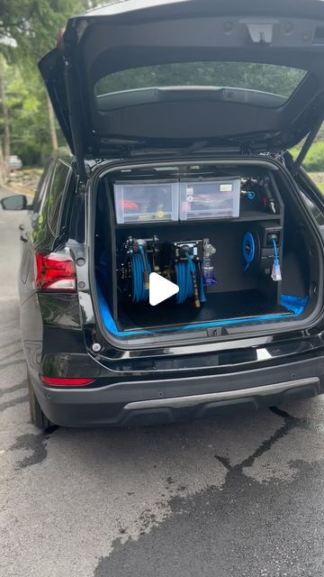 Work Truck Setup, Car Detailing Setup, Mobile Detailing Suv Setup, Mobile Detailing Setup, Mobile Detailing, Mobile Mechanic, Work Truck, June 30, Business Ideas