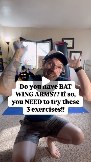 Nick Venuti | Expert Personal Trainer | Yoga Pilates | Chef on Instagram: "Bet you didn’t know the key to getting rid of those bat wings starts with fixing your shoulder issues! 🤯  Look, I get it. When it comes to arms, we all want toned, tight triceps. But focusing only on tricep exercises without addressing shoulder stability is like building a house on sand. If your shoulders can’t support proper movement, those “bat wings” are here to stay!!  Most people don’t realize that weak shoulder muscles and poor posture are huge contributors to loose, flabby arms.   When your shoulders can’t properly lift, guess what happens? Your triceps aren’t getting the full workout they need to tighten up.  Here are 3 exercises to build stability and get the triceps working like they should:  💥 Banded 3- Exercises For Arm Fat Bat Wings, Flabby Arm Workout Bat Wings, Bat Wing Exercises, Exercise Arms, Tricep Exercises, Arm Exercise, Hair Movement, Senior Exercises, Arm Workout Women