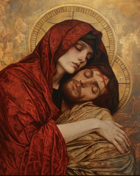 Mary At The Foot Of The Cross, Sorrowful Heart Of Mary, Immaculate Heart Of Mary Art, Mary Magdalene Art, Jesus And Mary Magdalene, Mary Of Nazareth, Compassion Art, Mary Magdalene And Jesus, Mary On A Cross