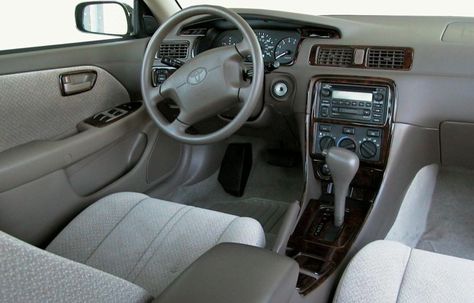 Black 2001 Toyota Camry LE beige interior Camry Car Aesthetic, Toyota Camry Interior Aesthetic, 2002 Camry, 2001 Toyota Camry, Camry 2006, Camry 2001, Beige Interior, Car Deco, First Car