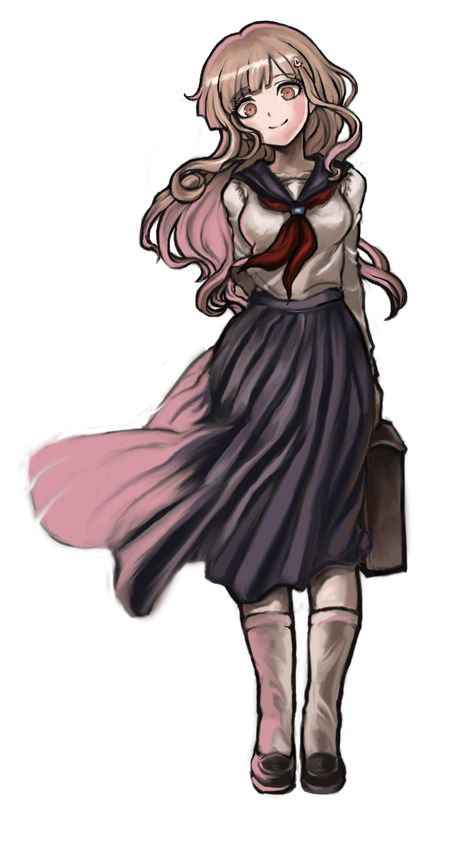 Danganronpa Fanmade Characters, Danganronpa Oc Sprites, Danganronpa Oc Ideas, Funny Danganronpa, Danganronpa Ocs, Danganronpa Sprites, Danganronpa Junko, Danganronpa Oc, Nanami Chiaki