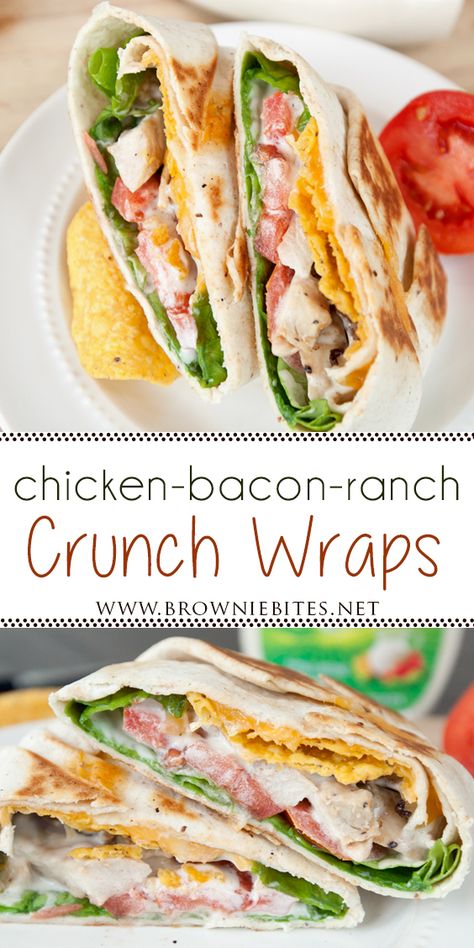 Super Bowl Lunch Ideas, Healthy Chicken Bacon Ranch Wraps, Deli Chicken Wraps, Take To Work Lunch Ideas Easy Meals, Healthy Homemade Tacos, Healthy Food Ideas For Lunch Easy Meals, Buffalo Chicken Crunchwrap, New In Food, Healthy Lunches To Go