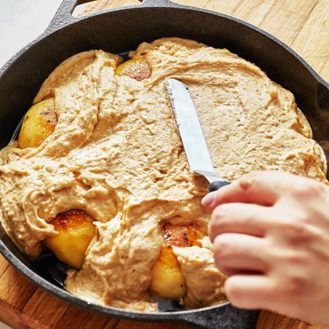 Best Apple Cake, Claire Saffitz, Melon Baller, Iron Skillet Recipes, Cast Iron Skillet Recipes, Cooked Apples, Great Aunt, Toasted Walnuts, Upside Down Cake