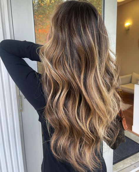 hair , brunette balayage Brunette Bolyoge, Blonde Balyage Long Hair Brunettes Dark, Brown Sugar Brunette Balayage, Light Balayage On Brown Hair, Blended Balayage Brunettes, Beach Highlights Brunette, Dimensional Balayage Brunettes, Sunkissed Balayage Brunettes, Lived In Brunette Balayage