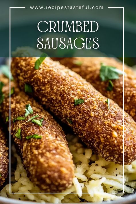 These crumbed sausages are a delicious and easy-to-make dish perfect for any occasion. Coated in crispy panko breadcrumbs, they can be baked, fried, or air-fried for a golden-brown finish. Serve them as a tasty appetizer or a satisfying main dish! Sausages Recipe, Best Sausage, Sage Sausage, Quick Weeknight Meals, Sausage Recipes, Family Friendly Meals, Sausages, Wholesome Food, Yummy Appetizers