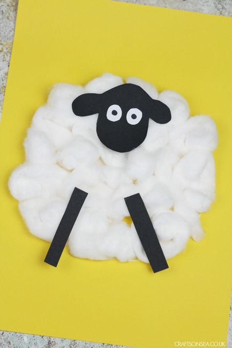 Easy Sheep Craft Sheep Craft, Easy Toddler Crafts, Easter Crafts For Toddlers, Sheep Crafts, Sensory Crafts, Craft Easy, Farm Crafts, Easy Toddler, Scissor Skills