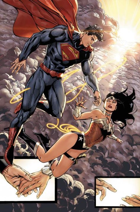 Superman And Wonder Woman, Jim Lee Art, Dc Trinity, Univers Dc, Superman Wonder Woman, Jim Lee, Superhero Comics, Batman Vs Superman, Black Canary