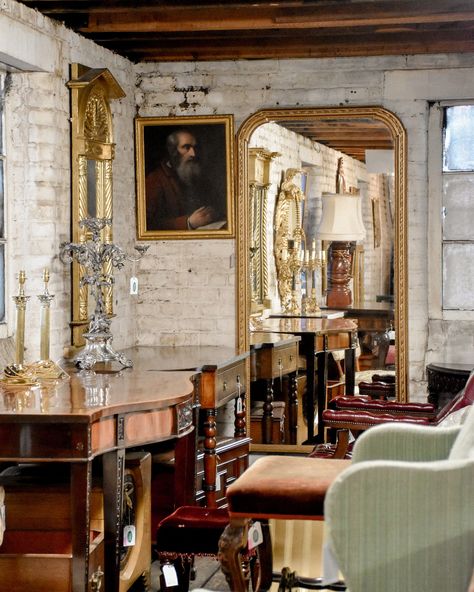 A lovely golden area of the warehouse. The third floor is where you will find the vast majority of our giltwood mirrors and other gilded goods ✨ #scotlandantiques #georgianantiques #scotlandsfinestfurniture #antiques #antiqueinteriors #antiquestyle #antiqueshop #antiquedealersofinstagram #interiors #interiordesign #moreismore #timelessinteriors #classicstyle #ukinteriors #placestovisitedinburgh #leith #edinburghantiques #edinburghfurniture #edinburghshopping #scotlandantiques Timeless Interiors, Gilded Age, Three Floor, Antique Shops, Antique Style, Programming, Classic Style, Places To Visit, Flooring