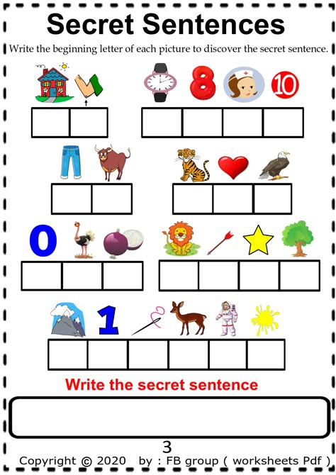 Sentence Fun Worksheets, Free Literacy Printables, Secret Words Worksheets, To Be Sentences Worksheet, Secret Sentences Free Printables, Alphabet Sentences Free, Secret Sentences Worksheets Free, Secret Words Kindergarten Free, Complete The Sentences Worksheet