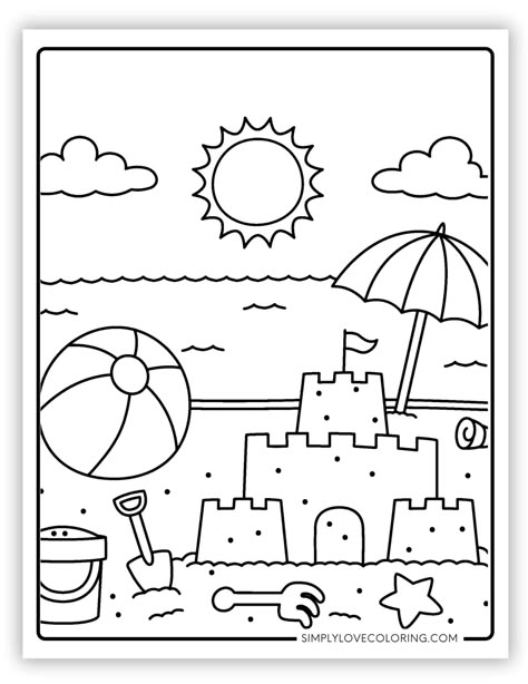 Free beach ball coloring pages are great for educational activities for kids, crafts, road trips, and more. Also, get great ideas on fun ways to turn them into a learning experience. Beach Ball Coloring Page, Free Beach Coloring Pages, Drawing Paper Sheet, Beach Coloring Pages Free Printable, Beach Coloring Sheets, Summer Colouring Pages, Beach Ball Crafts, Beach Coloring Pages For Kids, Daycare Lunch Menu