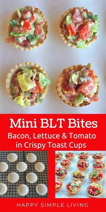 Mini Sandwiches For Parties Cold, Mini Blt Bites, Blt Bites Appetizers, Blt Cups, Toddler Dinners, Mini Blt, Potato Poppers, Blt Bites, Snacks Homemade