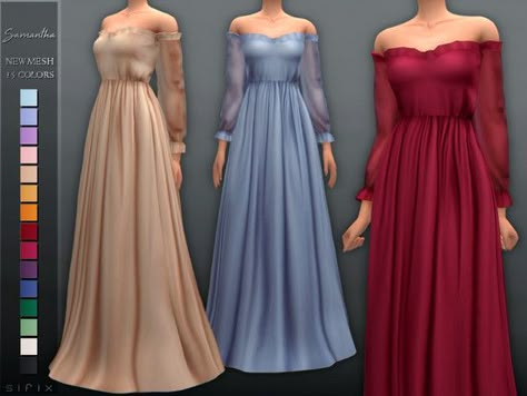 - New mesh Found in TSR Category 'Sims 4 Female Formal' Sims 4 Long Sleeve, Die Sims 4, Sims 4 Mm Cc, Sims 4 Gameplay, Sims 4 Dresses, Sims 4 Characters, Sims 4 Mm, Sims Four, Sims4 Clothes