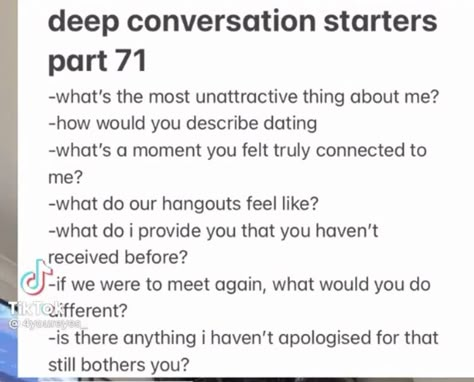 Tmi Questions, Fun Relationship Questions, Convo Starters, Text Conversation Starters, Deep Conversation Topics, Deep Conversation Starters, Questions To Get To Know Someone, Deep Conversation, Topics To Talk About