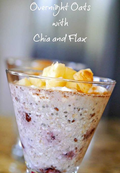 Chia Flax Seed Recipes, Gluten Free Overnight Oats, Overnight Oats With Chia, Gluten Free Recipes For Kids, Chia Overnight Oats, Chia Recipe, Iron Vitamin, Overnight Oats Recipe Healthy, Overnight Oats Healthy