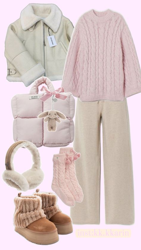 Милый образ на холодную погоду Ugg Girly Winter Outfits, Winter Inspo Outfits, Cozy Winter Outfits, Cute Winter Outfits, Cute Everyday Outfits, Really Cute Outfits, Girly Outfits, Casual Style Outfits, Lookbook Outfits