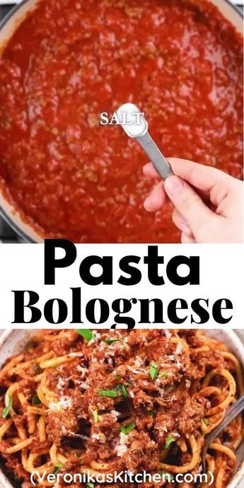 Pork Bolognese, Bolognese Recipe Easy, Pasta With Meat, Pizza Sauces, Homemade Bolognese, Spagetti Recipe, Spaghetti Bolognese Recipe, Pasta With Meat Sauce, Resep Pasta