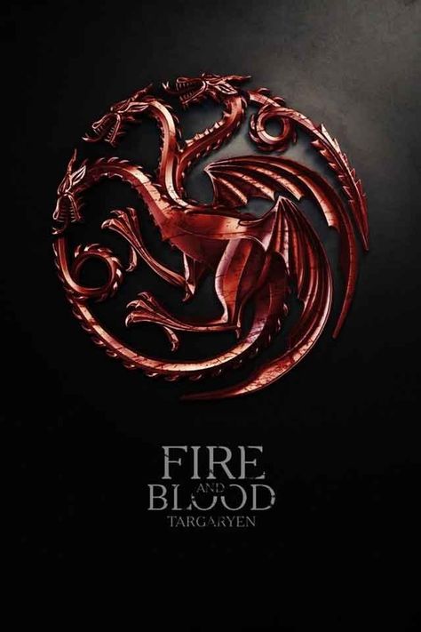 Game of Thrones, House Targaryen, Song of Ice & Fire art Via WallpaperHD App Targaryen Sigil, Game Of Thrones Instagram, Blood Wallpaper, Game Of Thrones Poster, Chinese Dragon Tattoos, Got Dragons, Fire And Blood, Gra O Tron, Games Of Thrones