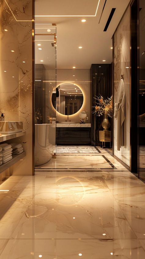 👉👈World's finest luxurious bathroom designs for your inspiration.. Follow us #bathroom#bathroomdecor#bathroomideas#bathroomremodel#bathroomdecorideas#bathroomstorage#bathroomdecorator#bathroomfixtures#bathroomflooring#bathroommirrors#bathroomrenovations#bathroommakeovers#bathroomdesignideas#bathroomremodelling#bathroomsremodeled#bathroomremodelers#bathroominteriors#bathroomstorag#bathrooms Luxury Wc, Upscale Bathroom, Luxe Bathroom, Design Hacks, Bathroom Design Trends, Dream Life House, Stunning Bathrooms, Design Hack, Bathroom Design Luxury