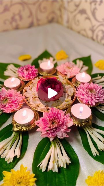 Urli Decoration Ideas, Urli Decor, Pooja Thali, Diwali Decoration, Flower Rangoli, Wedding Decor Style, Flower Ideas, Diwali Decorations, Fresh Flower