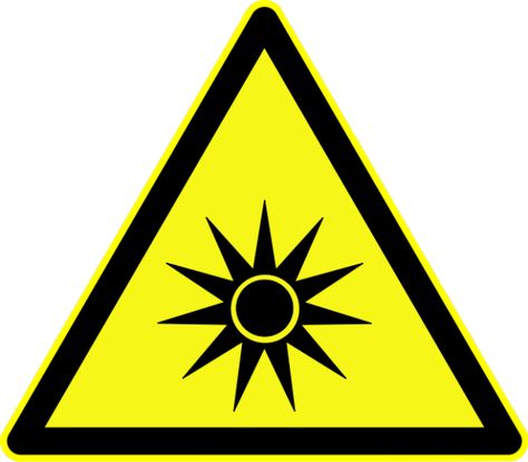 Radiation Warning Symbols: Optical Radiation Symbol Physical Hazard, Radiation Symbol, Safety Signs And Symbols, Hazard Symbol, Permeable Paving, Hazard Sign, Lab Safety, Tout Rose, Safety Signs